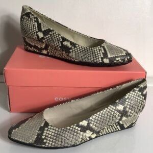 Easy Spirit Abelle Leather Low Wedge Shoes